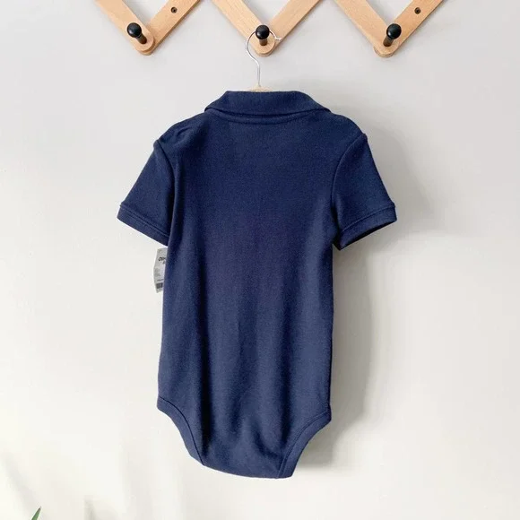 OshKosh B'gosh Baby Boys' Polo Bodysuit Navy | 24 Months - Picture 5 of 5